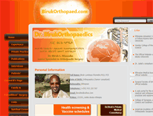 Tablet Screenshot of birukorthopaed.com